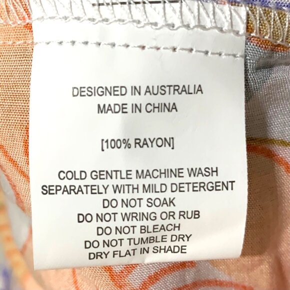 Anthro Abel The Label Pastel Romance Floral Tiered Peasant Maxi Dress Size M - Picture 10 of 11